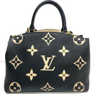 Louis Vuitton Handbag Bicolor Empreinte Black Shoulder Palais Bag Grand